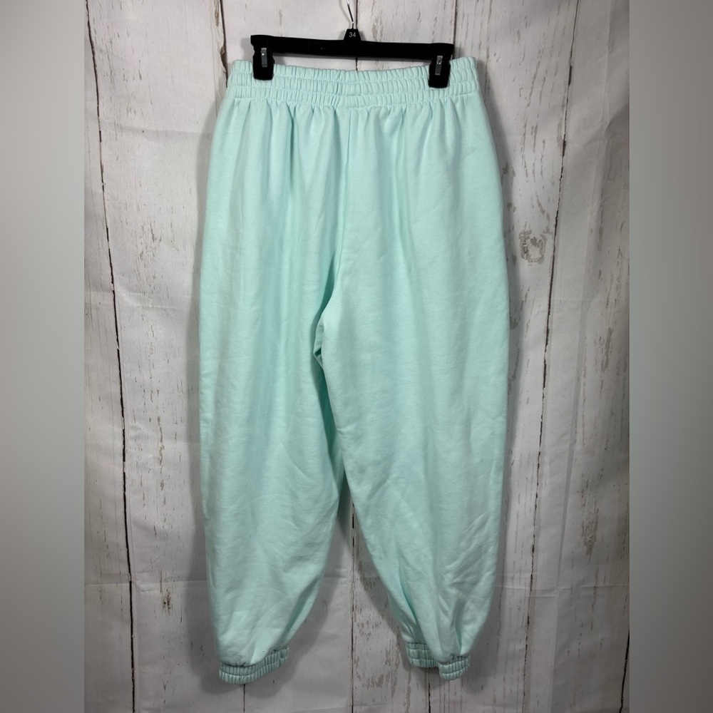 Women's Adidas Essential Studio Fleece Pants Joggers Relaxed Fit - Picture 6 of 12